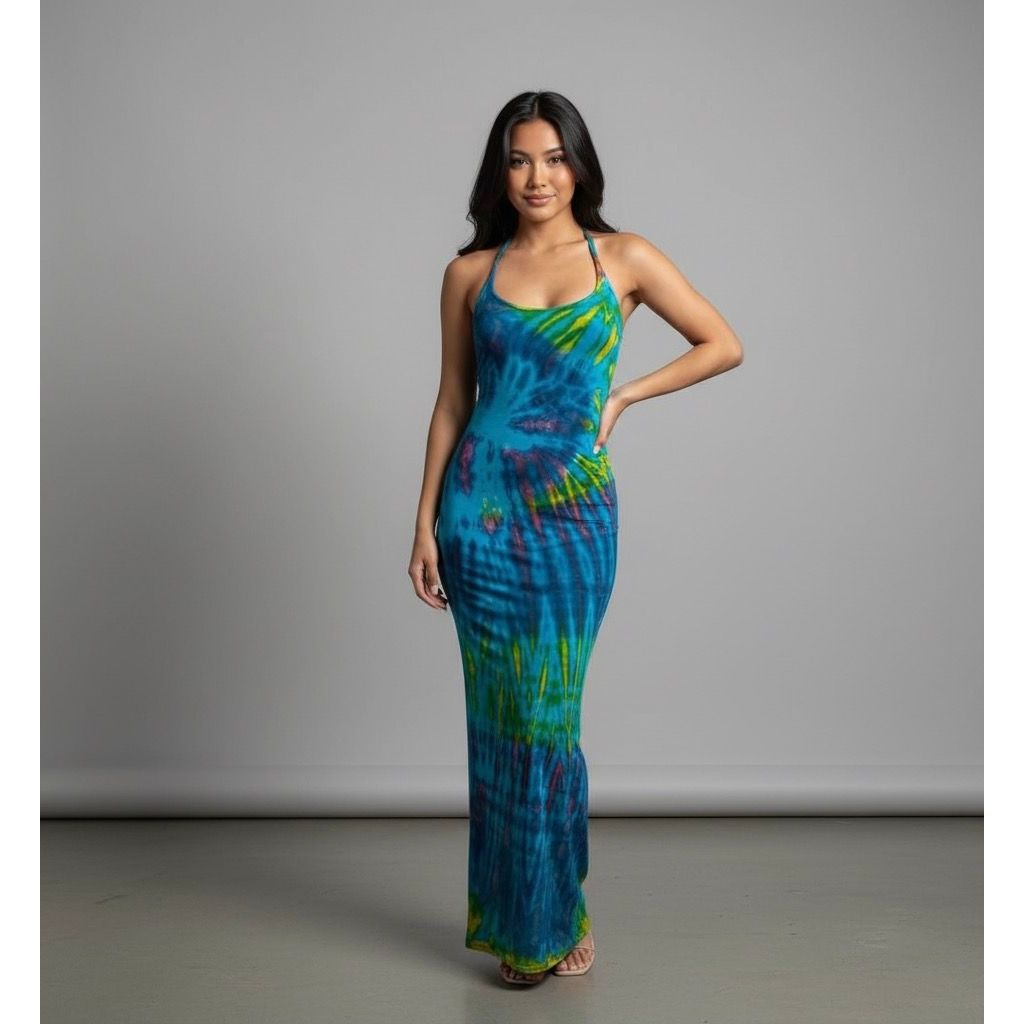 Tie-Dye Maxi Dress