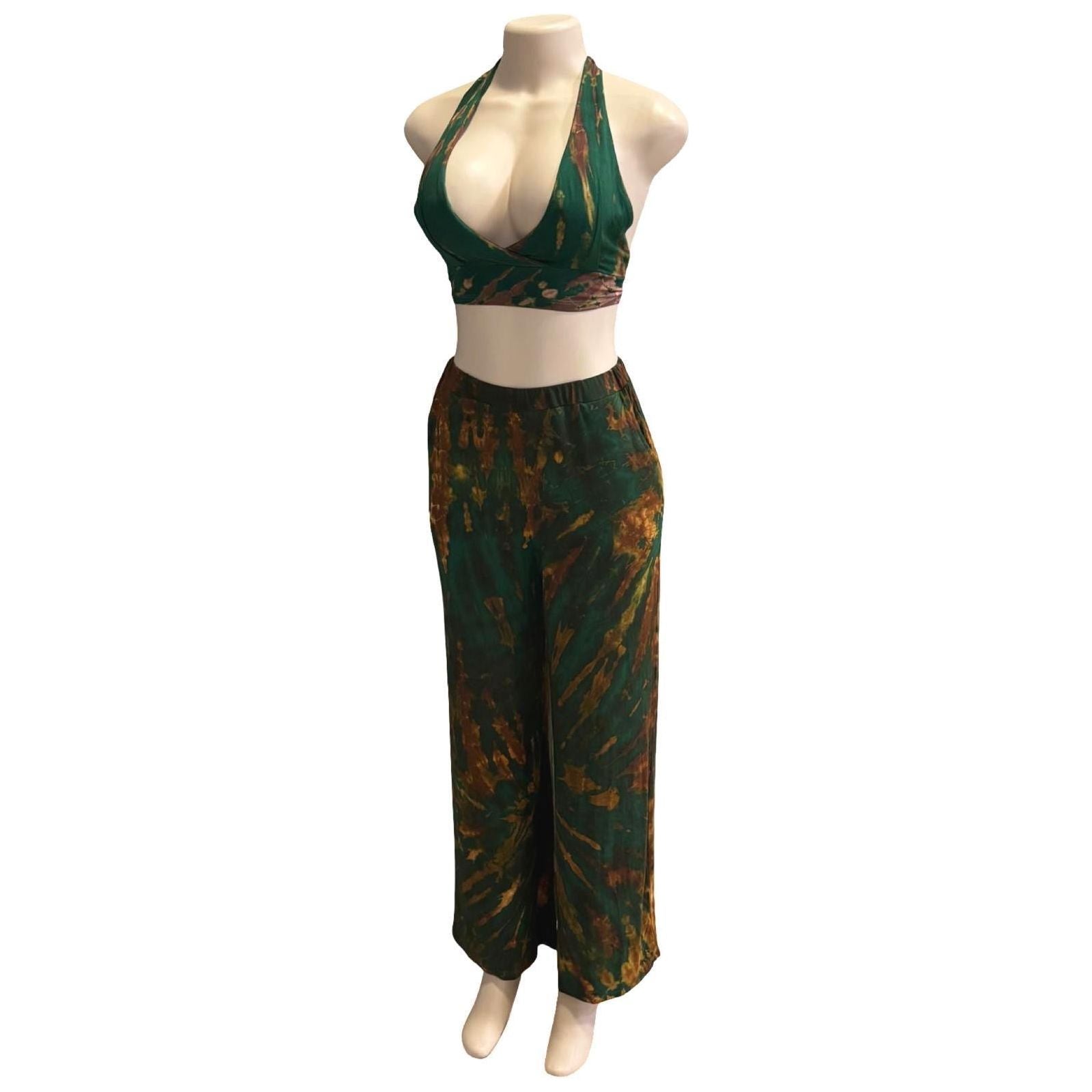 Tie Dye halter and pants (set)