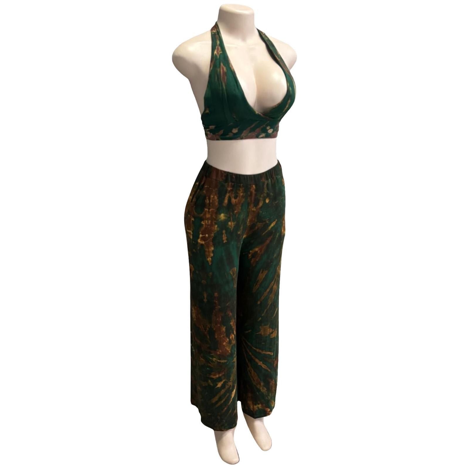 Tie Dye halter and pants (set)