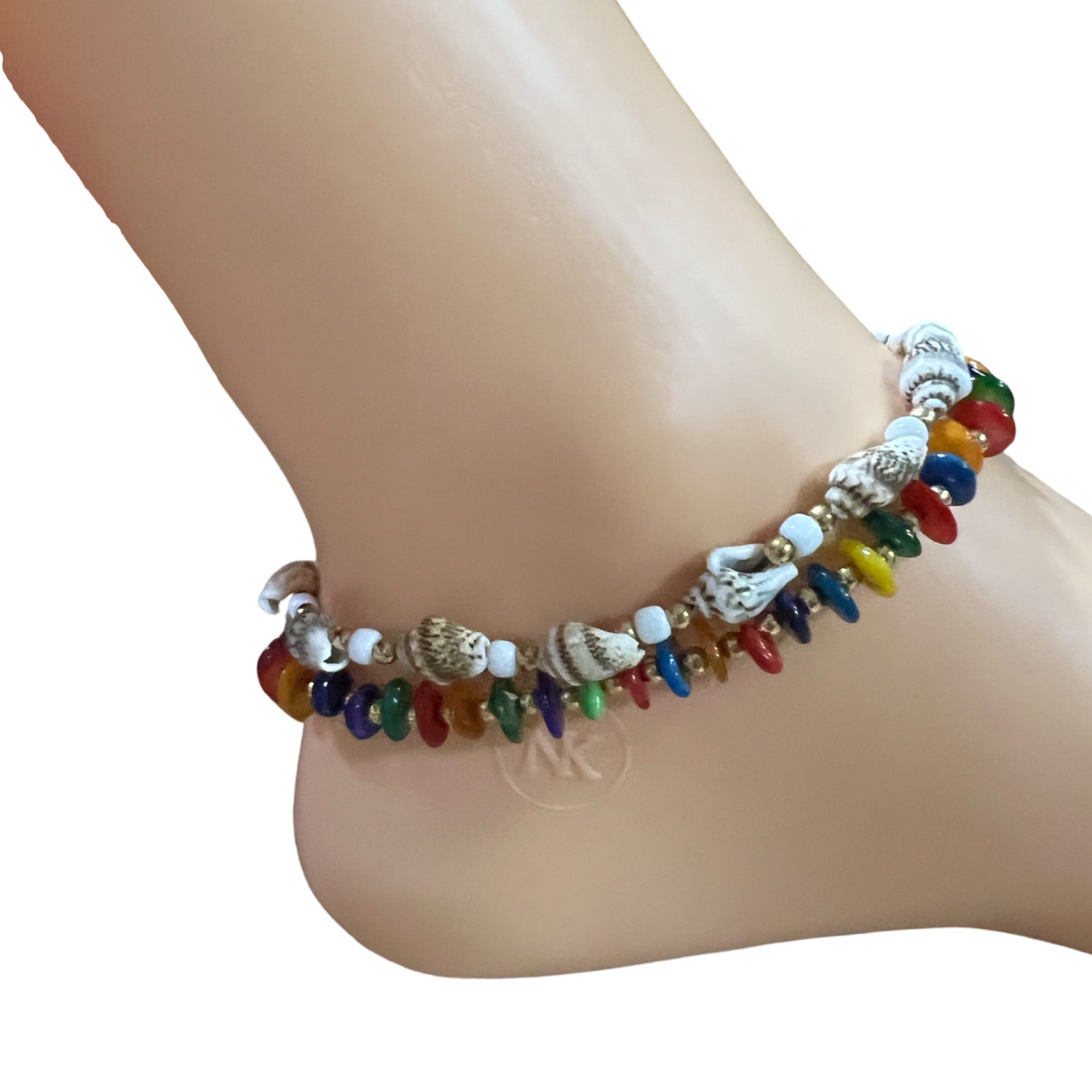 Anklets- Mix Stone w/Shell