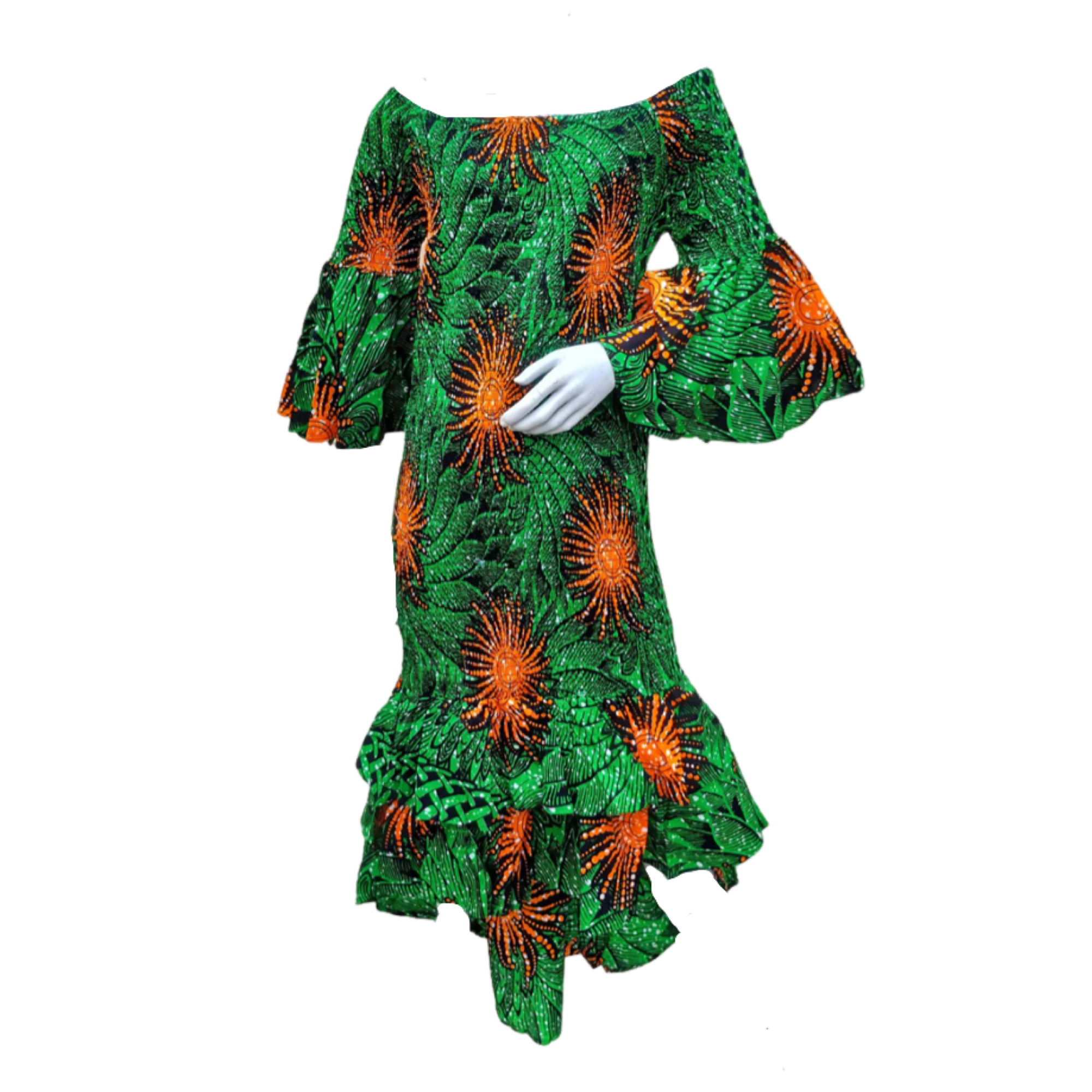 Long Smoked Mermaid/Fish Tail High Low Dress(Plus Size).