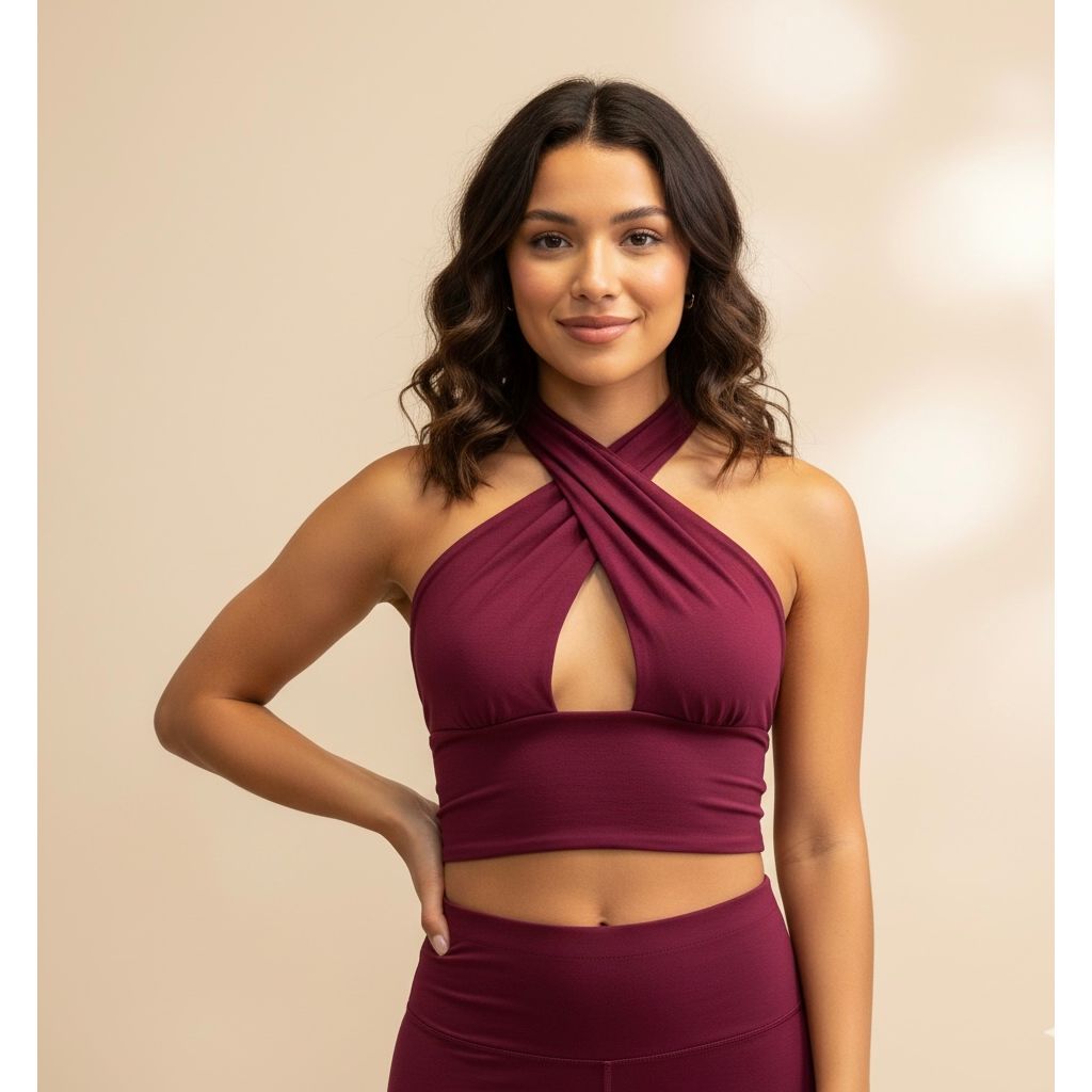 Tops - Criss Cross (Burgundy)