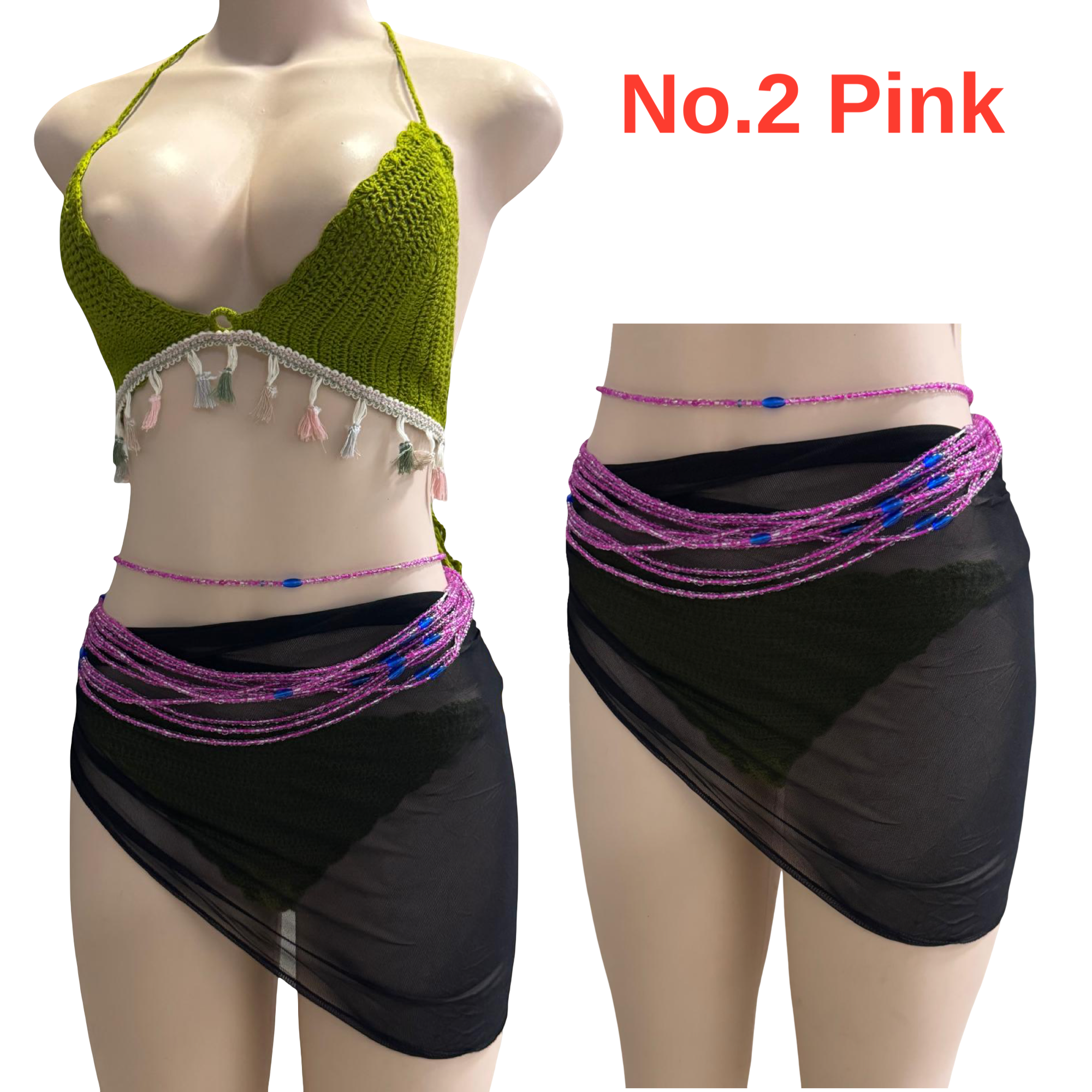 African Tie Waist Beads