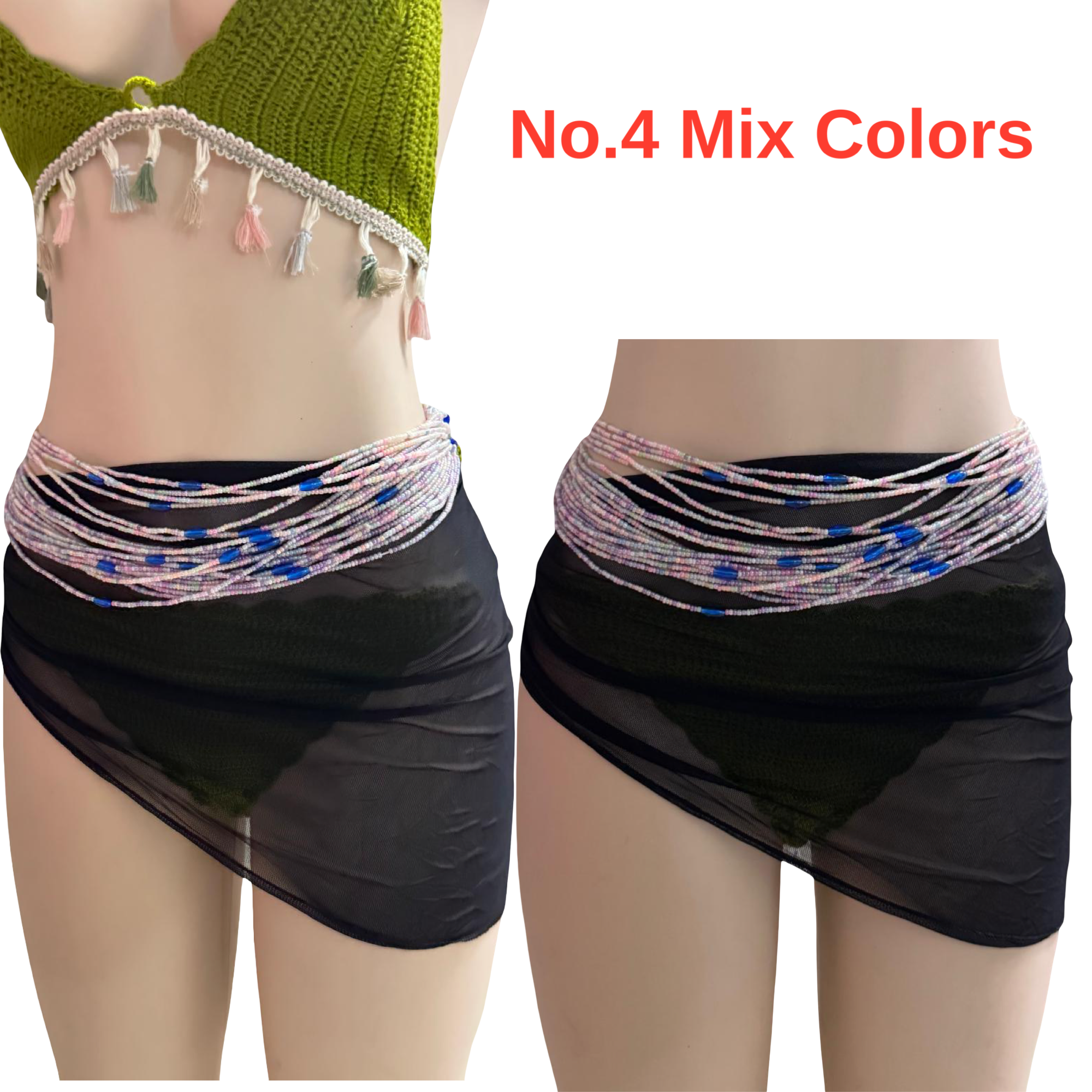 African Tie Waist Beads