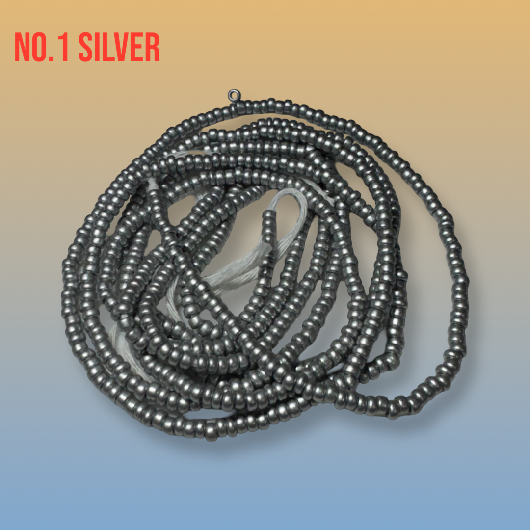 African Tie-On Waist Beads: Glass Beaded Body Jewelry