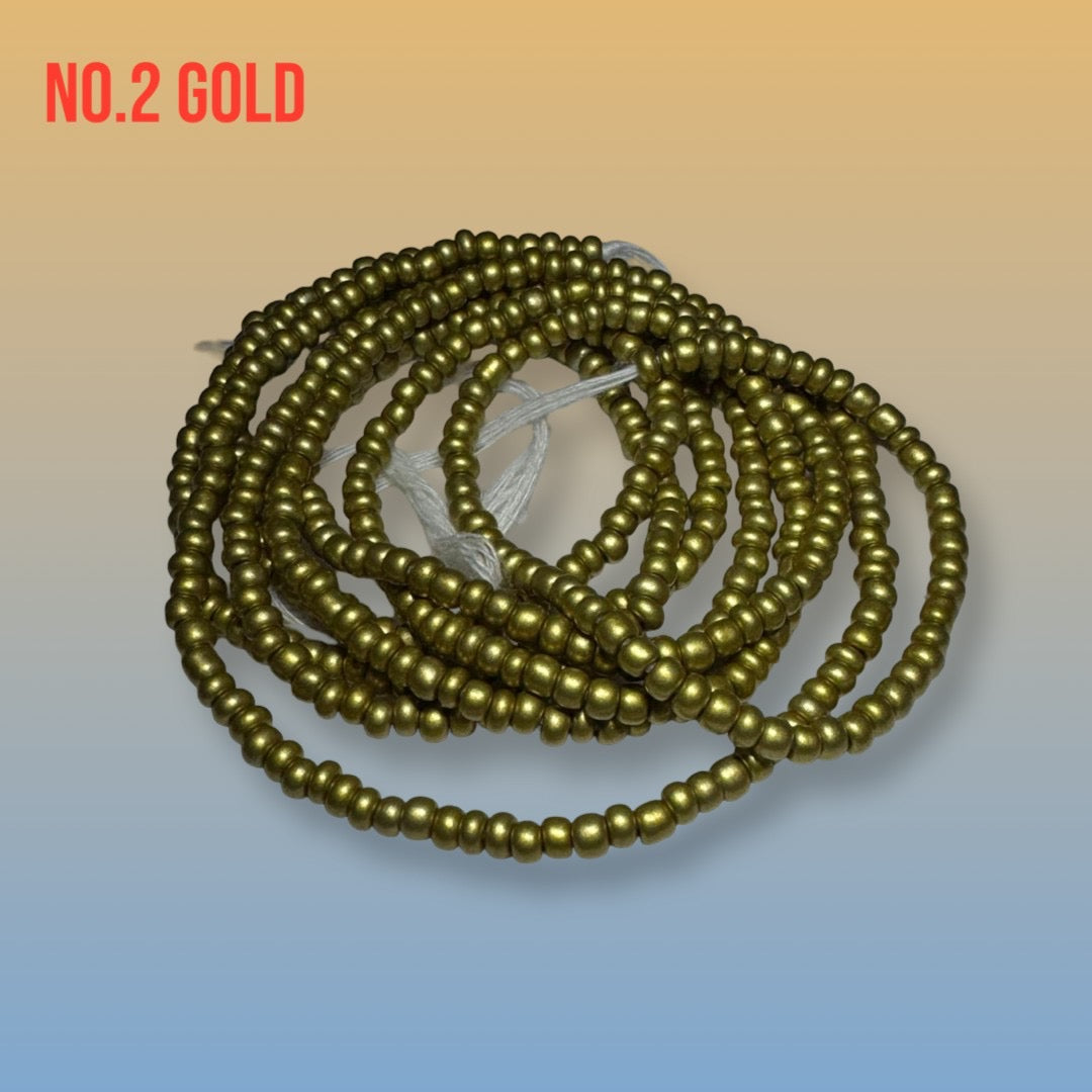 African Tie-On Waist Beads: Glass Beaded Body Jewelry
