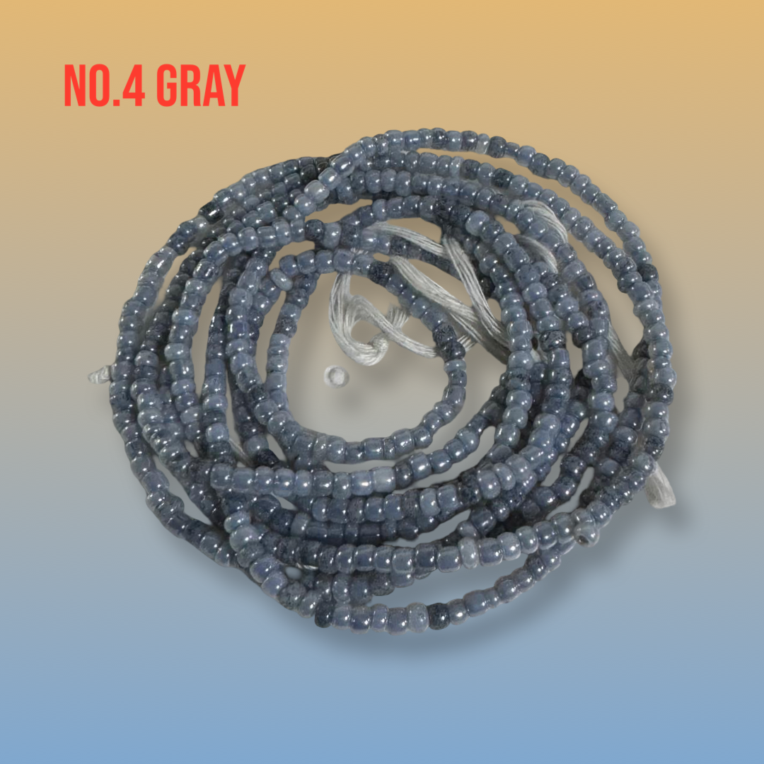 African Tie-On Waist Beads: Glass Beaded Body Jewelry