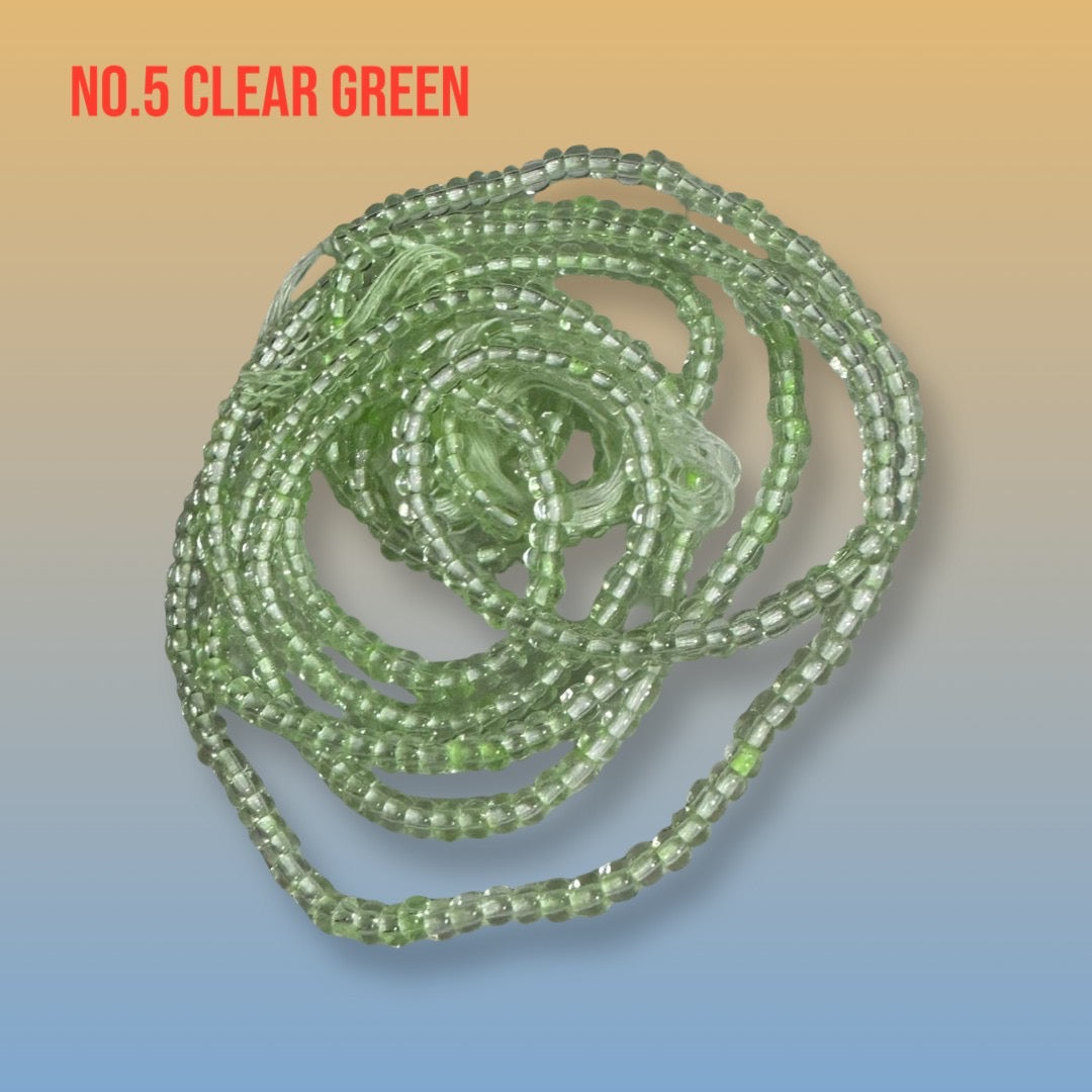 African Tie-On Waist Beads: Glass Beaded Body Jewelry