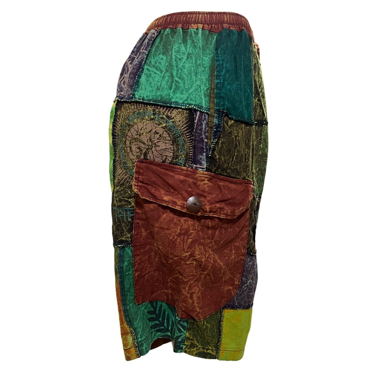 Shorts - Patchwork w/ 2 side pocket