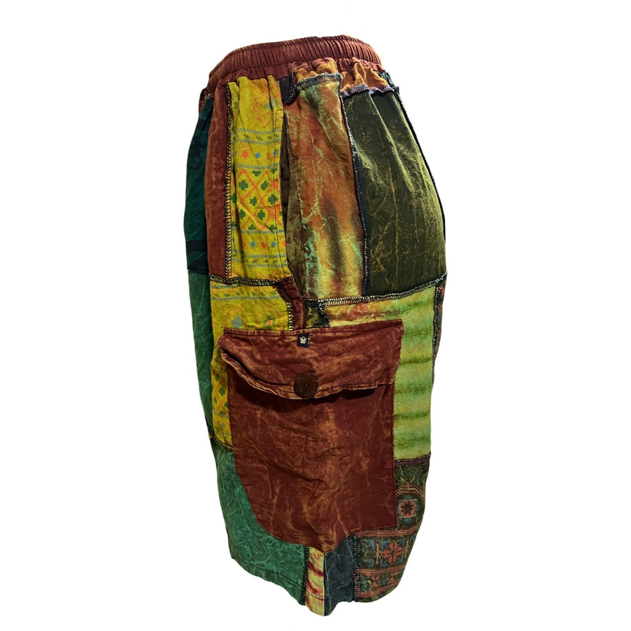 Shorts - Patchwork w/ 2 side pocket