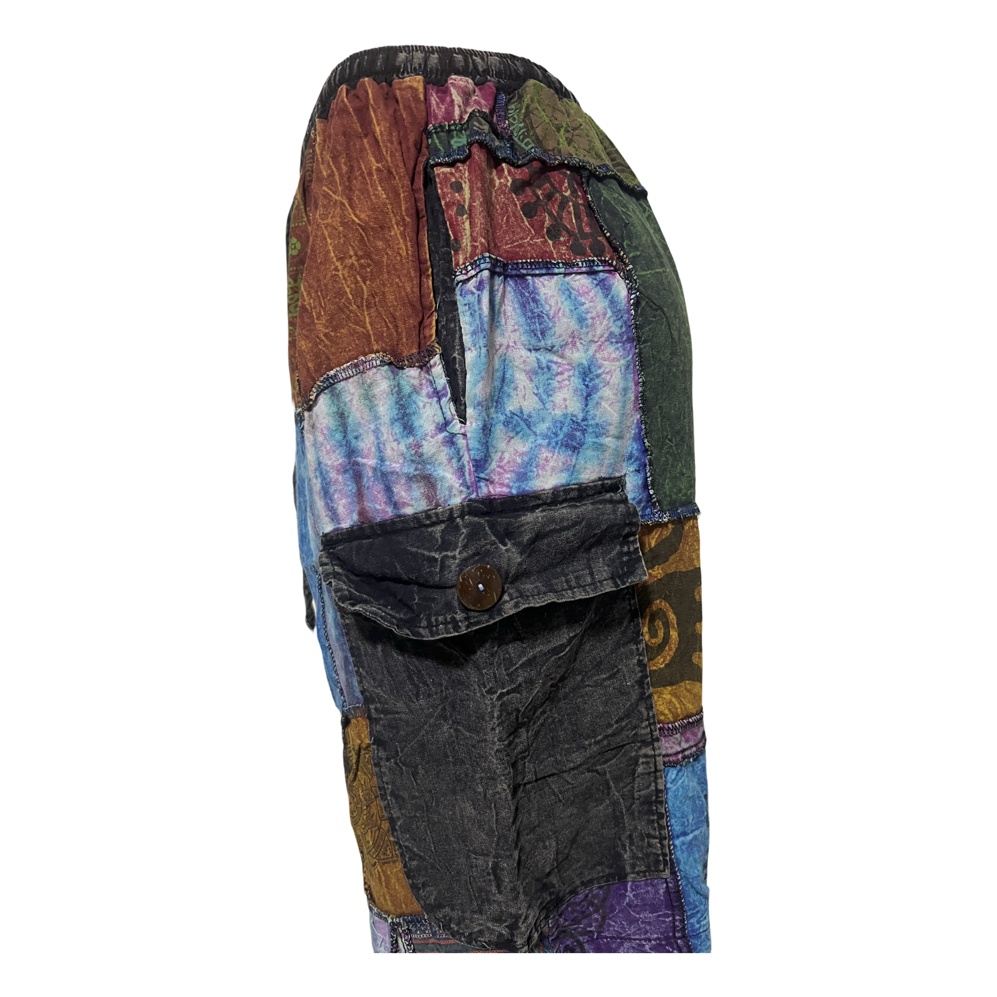 Shorts - Patchwork w/ 2 side pocket