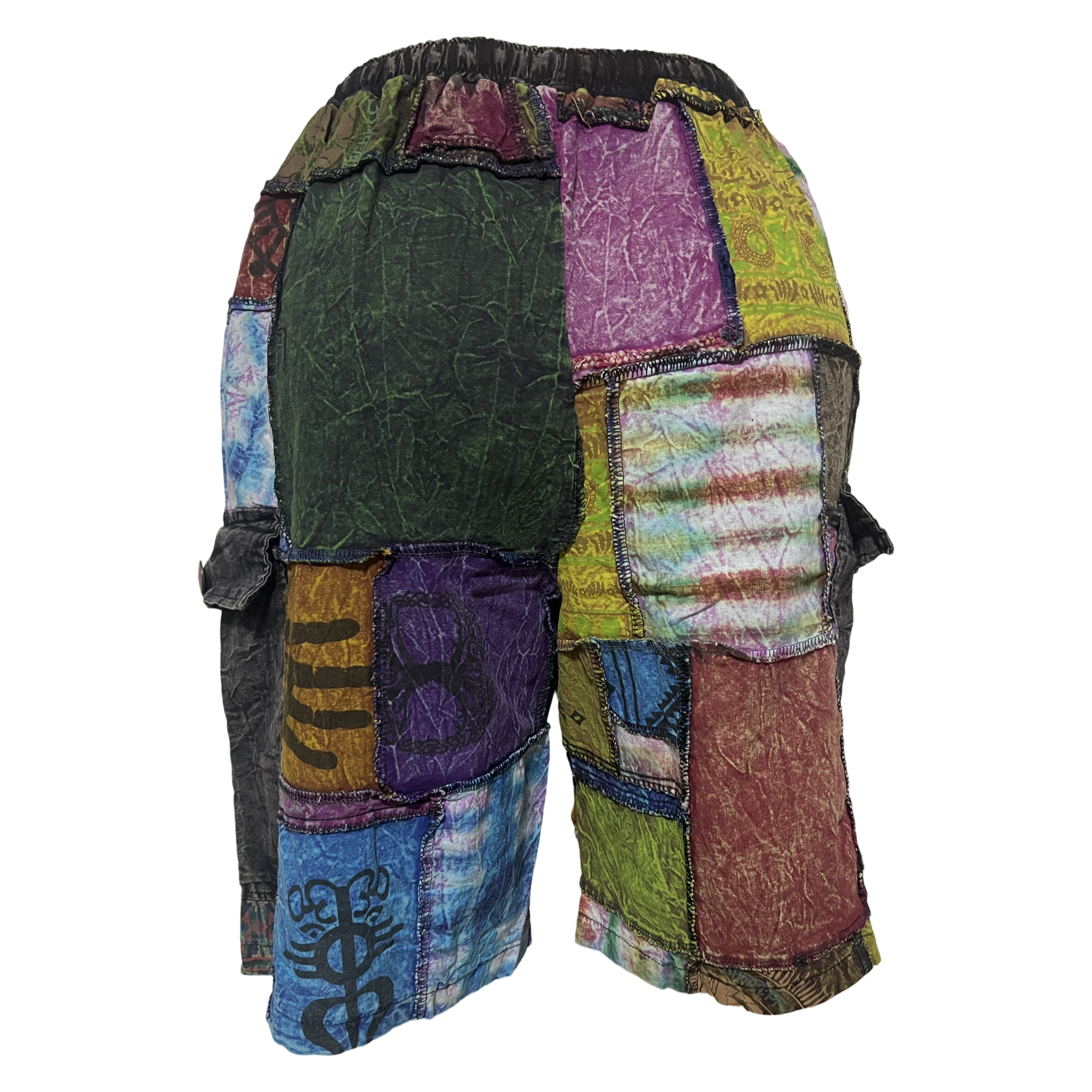 Shorts - Patchwork w/ 2 side pocket