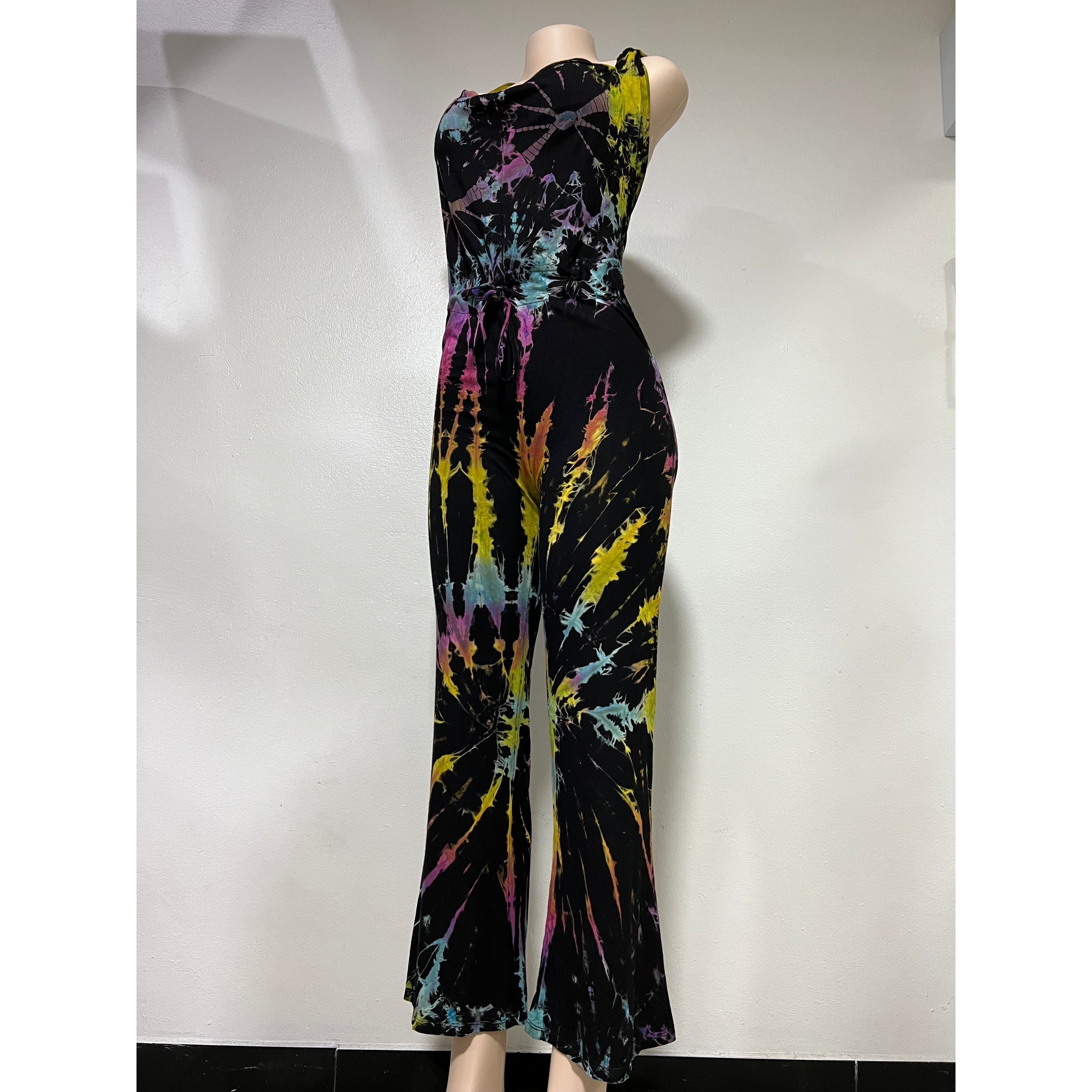 Tie Dye Romper Open Back