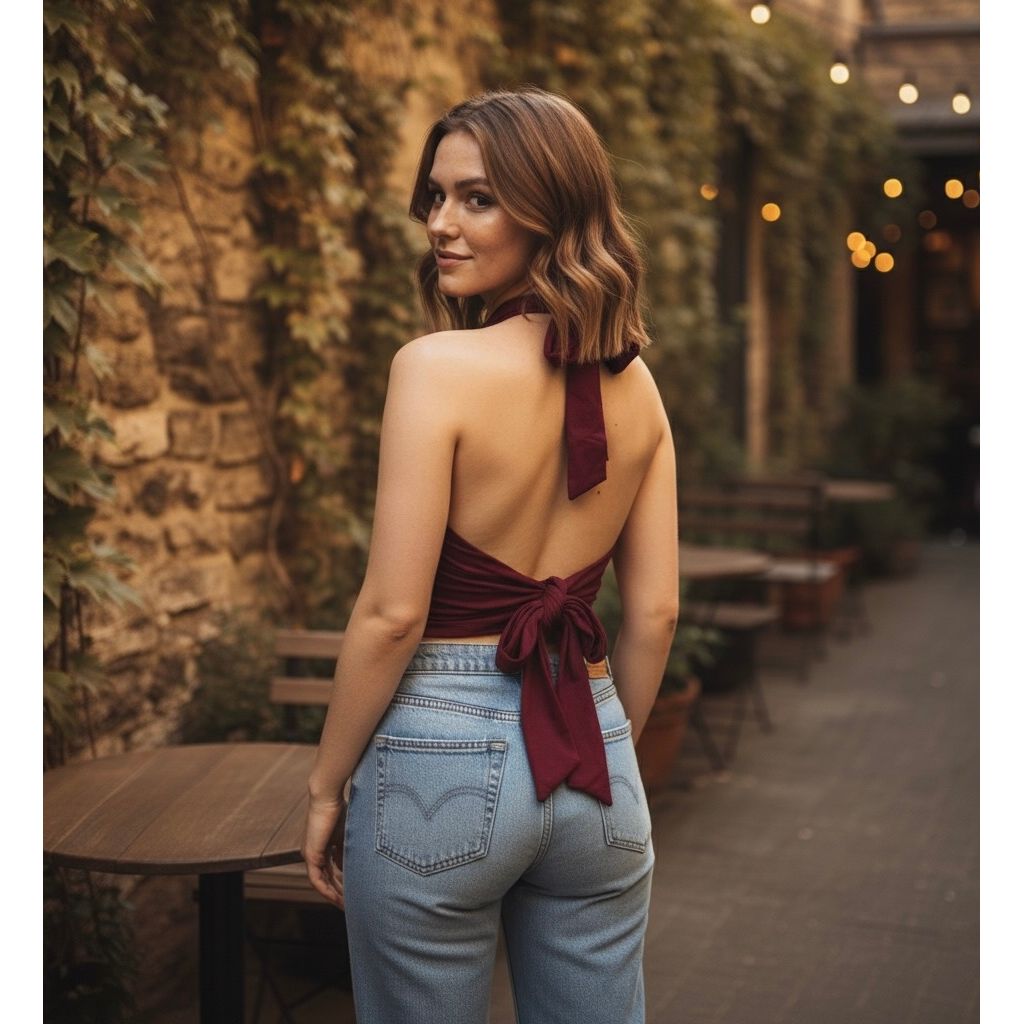 Tops - Criss Cross (Burgundy)