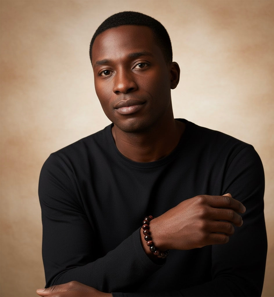 Handmade Red Tiger’s Eye Bracelet, Success, Luck, Protection.