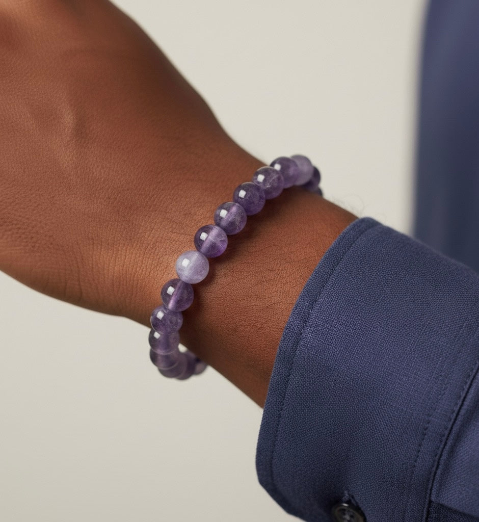 Natural Amethyst Bracelet.