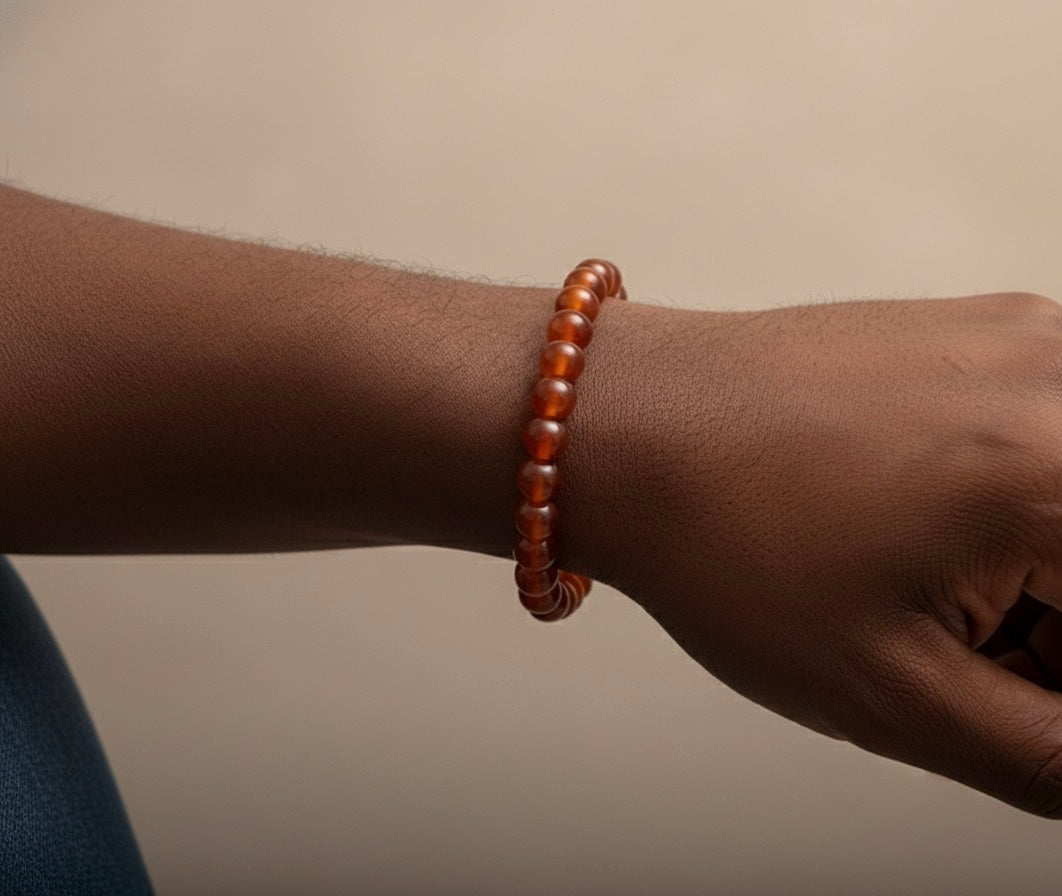Carnelian Multicolor Beaded Bracelet.