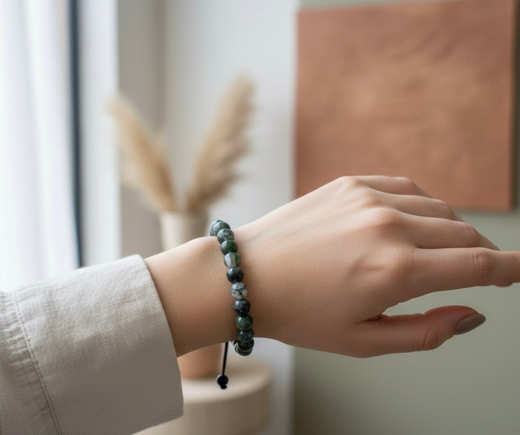 Jade Natural Stone Bracelet.