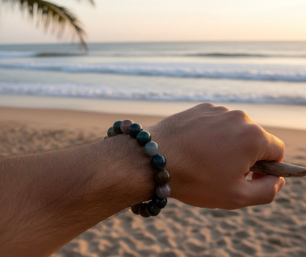 Blood Stone Natural Bracelet.
