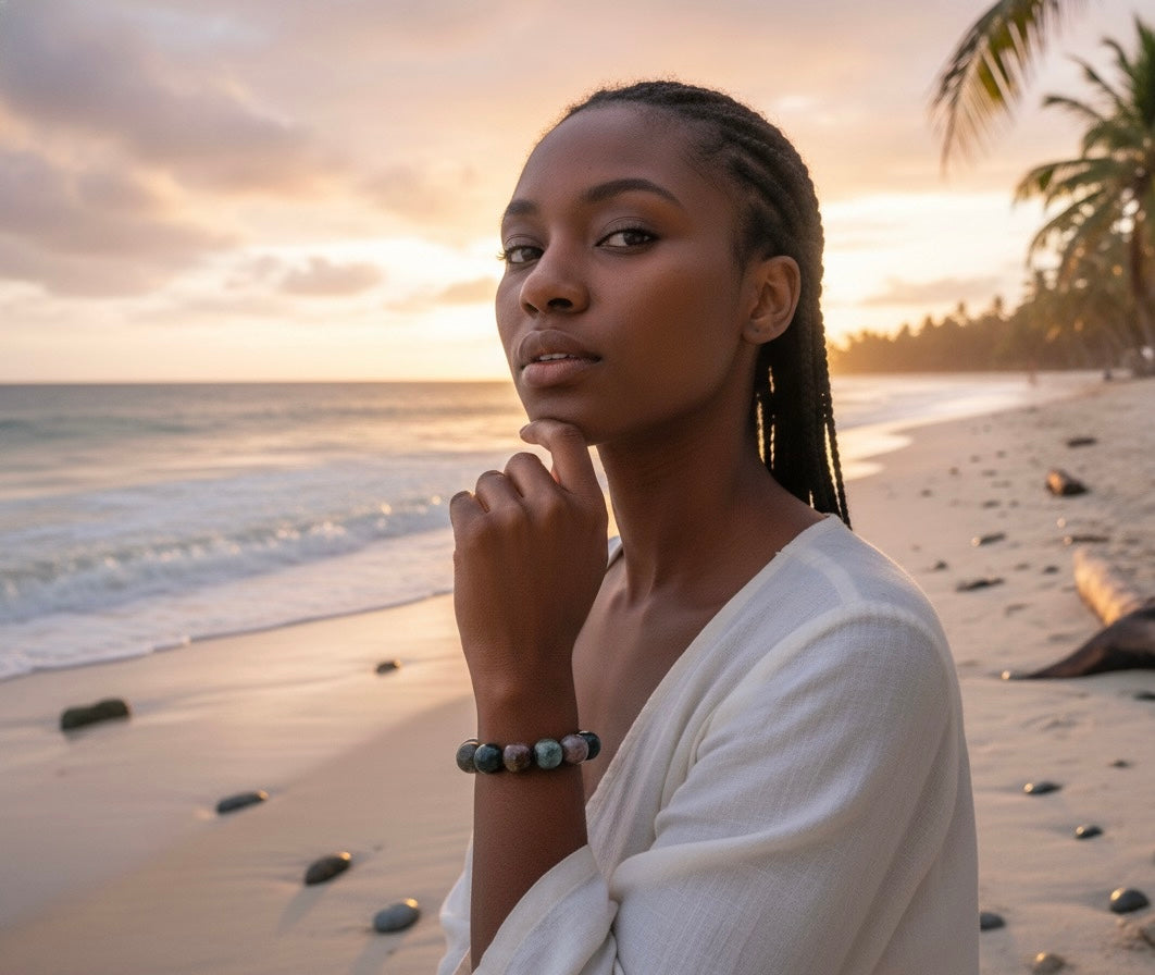 Blood Stone Natural Bracelet.