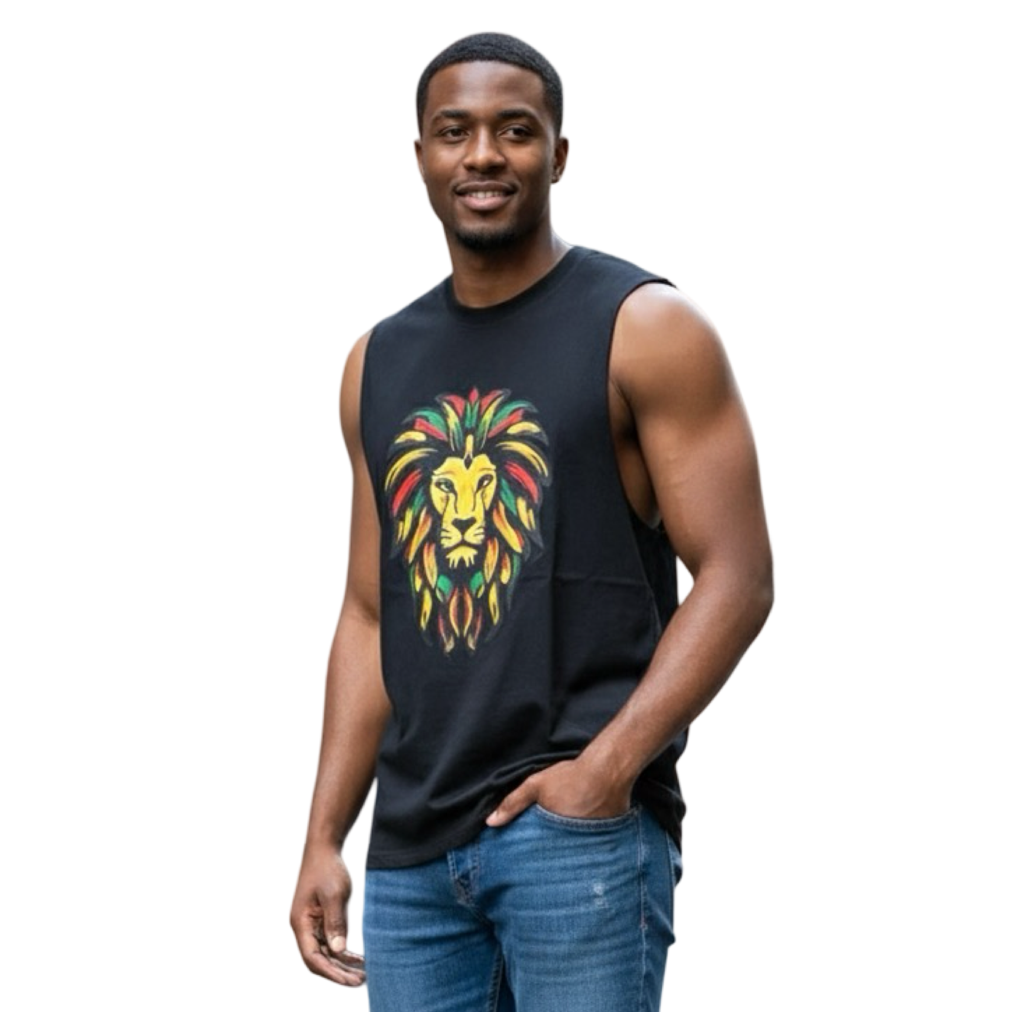 Tank Top - Lion / Black