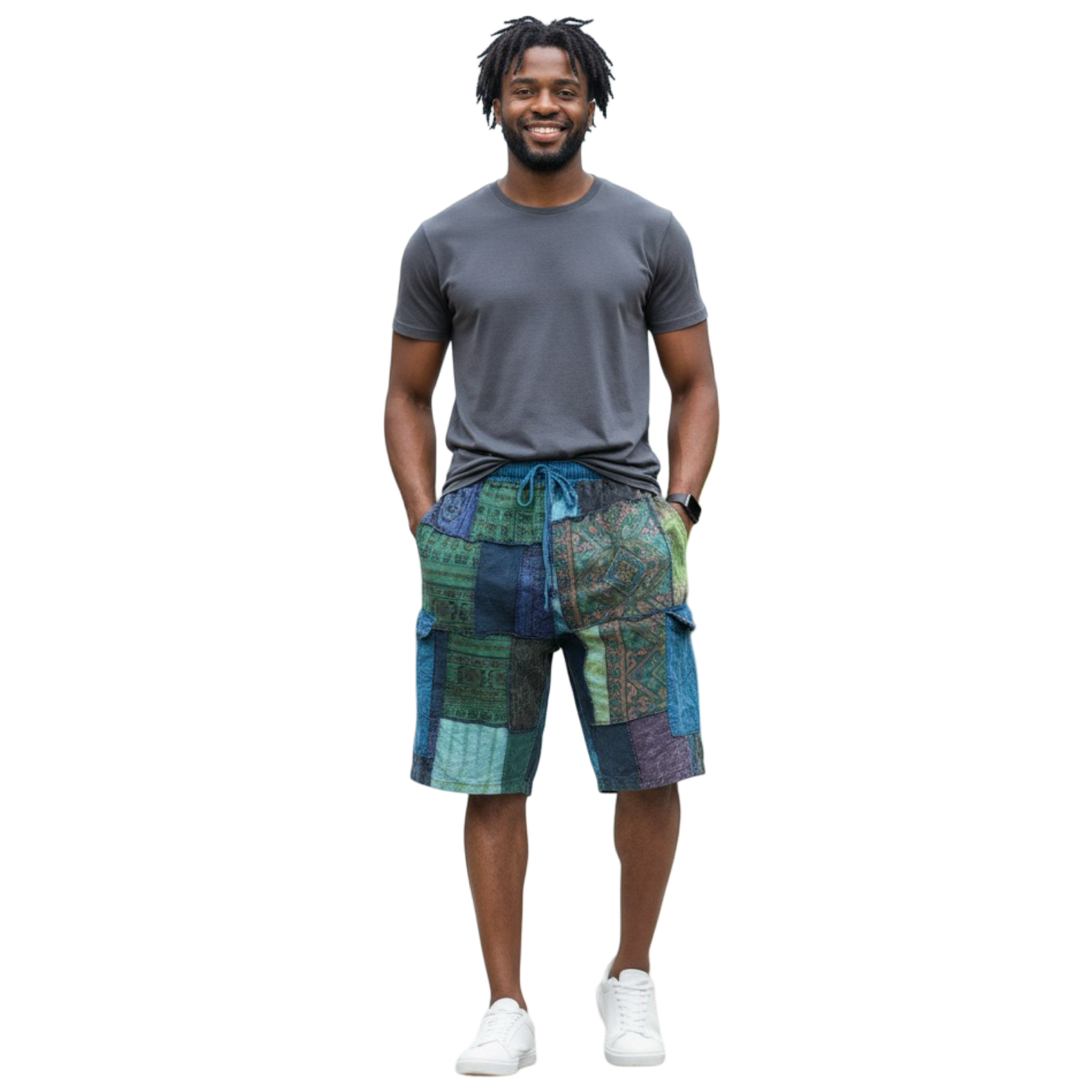 Shorts - Patchwork w/2 pocket