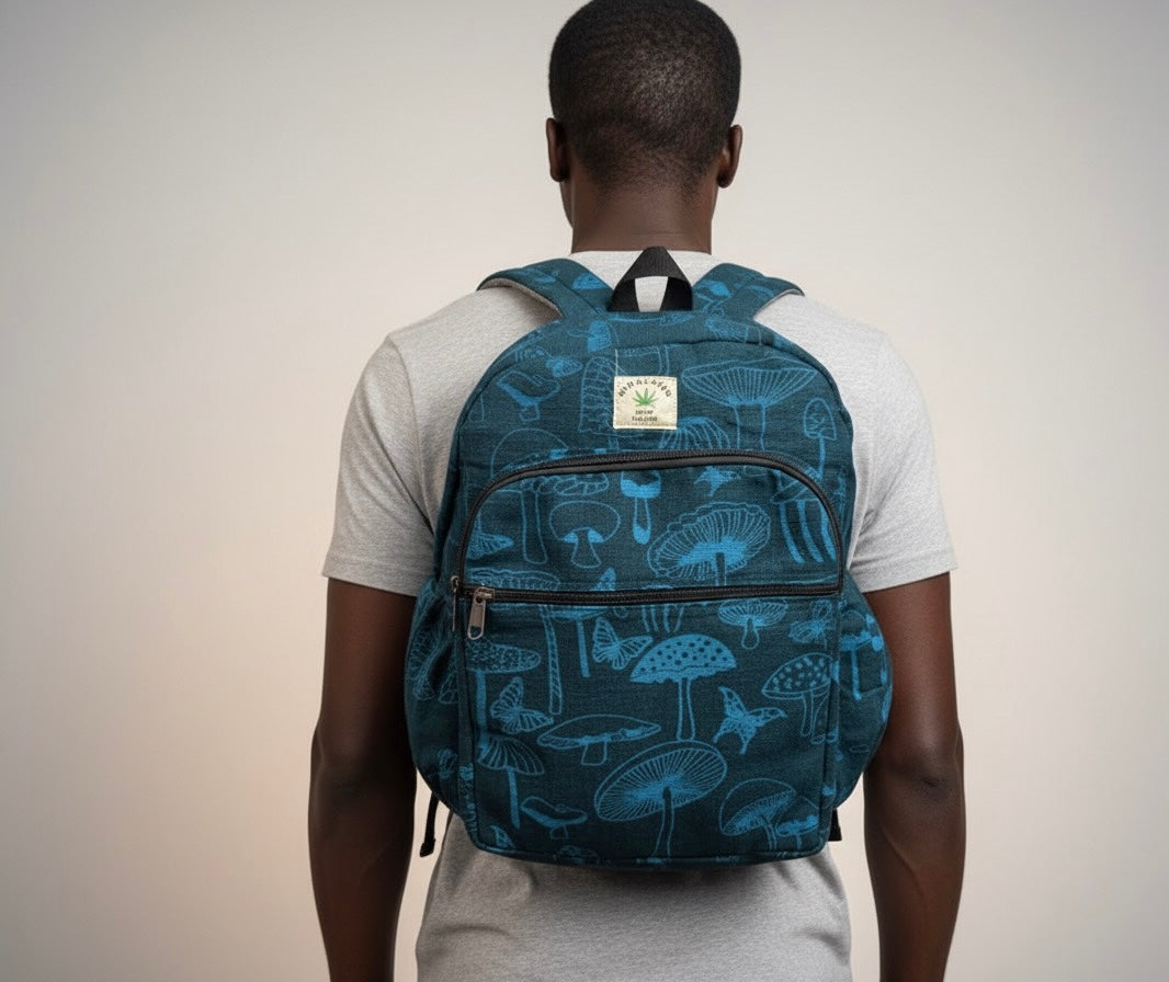 Bag - Blue Mushroom Backpack