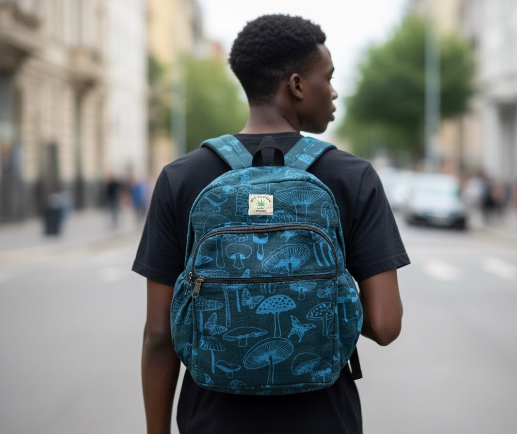 Bag - Blue Mushroom Backpack