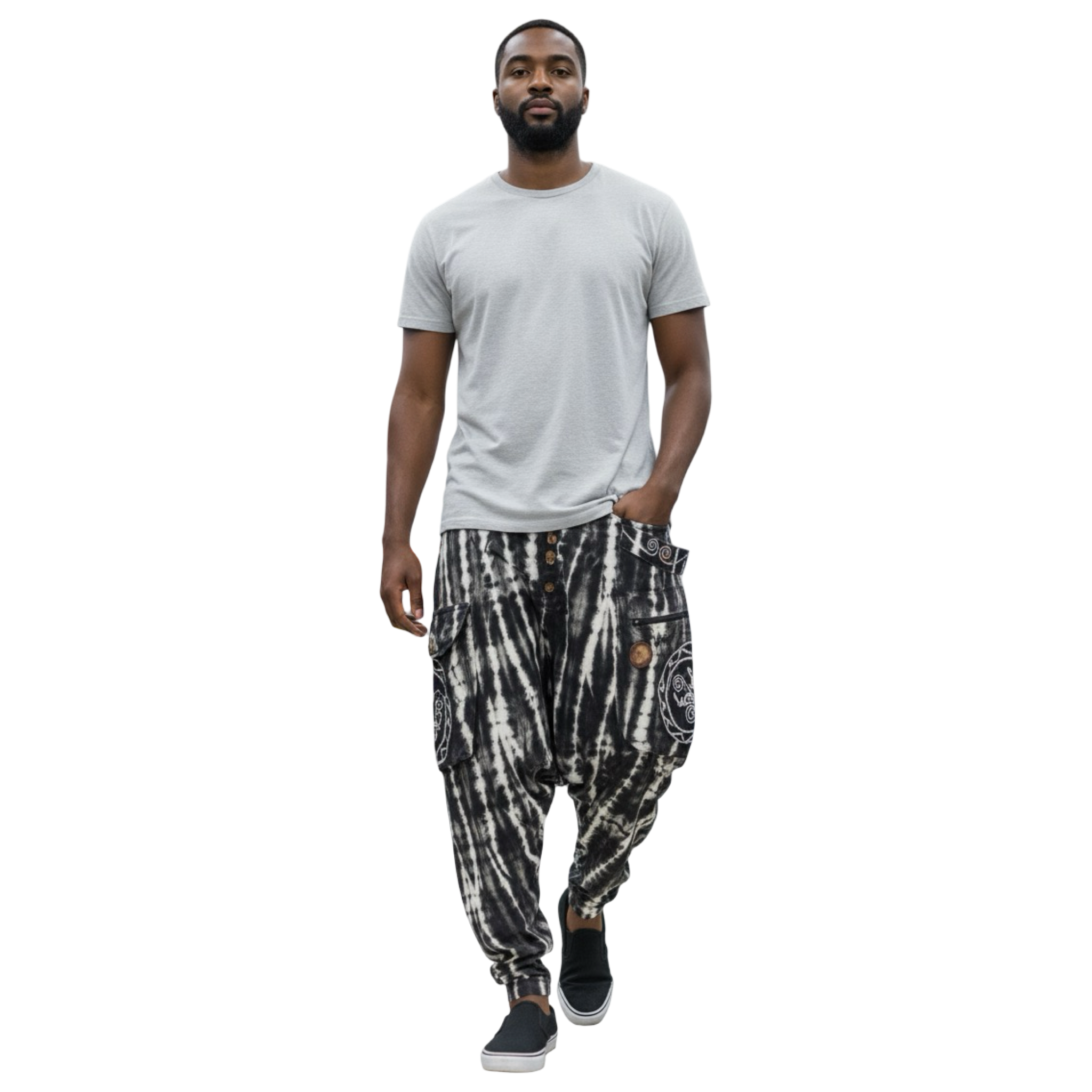 Men Tie-Dye Boho Harem Pants