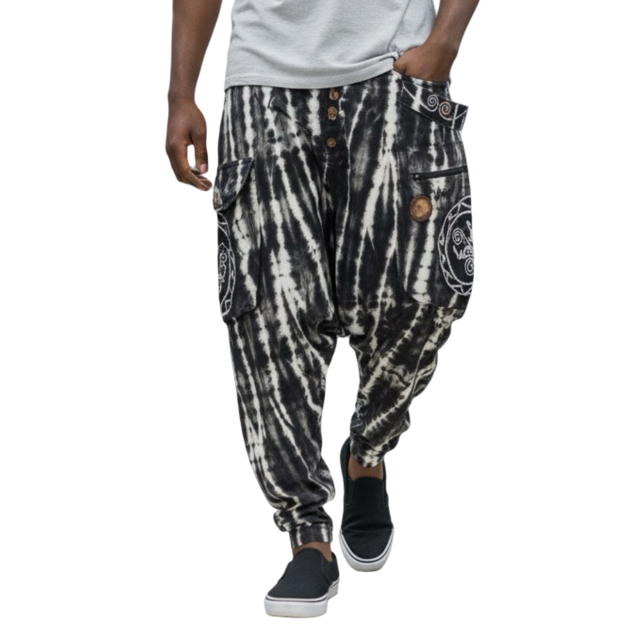Men Tie-Dye Boho Harem Pants