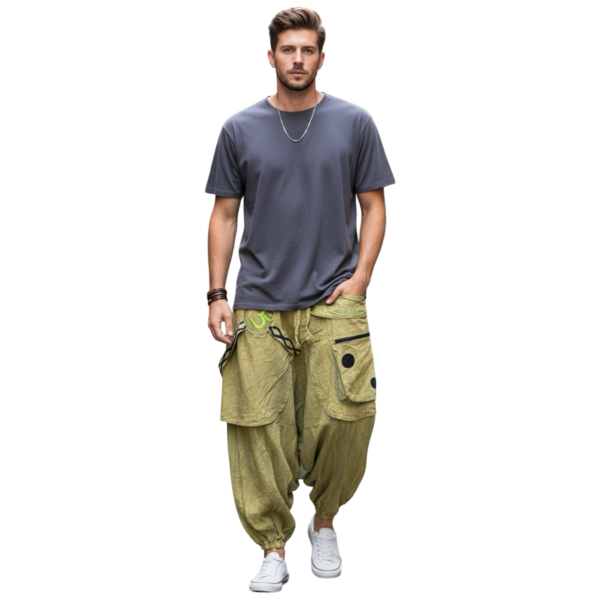 Men Boho Harem Pants