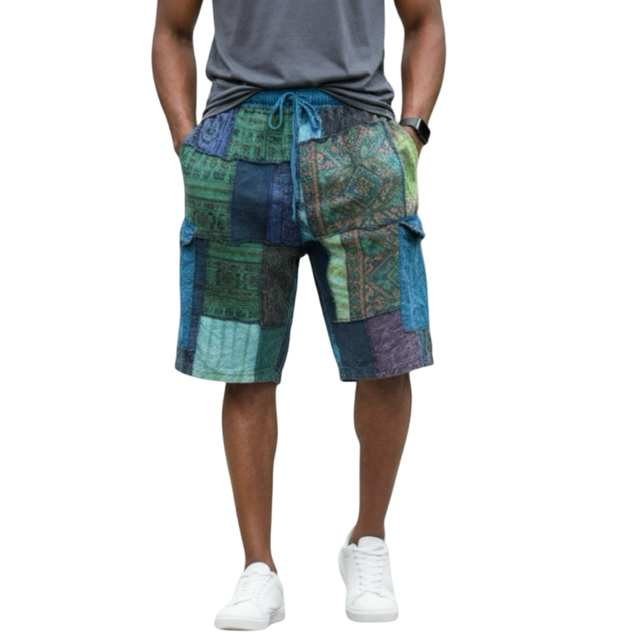 Shorts - Patchwork w/2 pocket