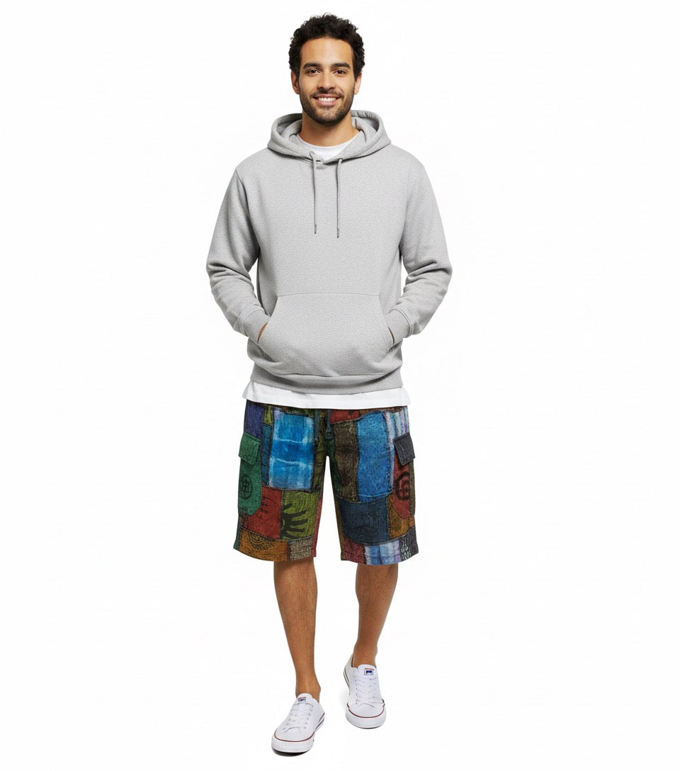 Shorts - Patchwork w/ 2 side pocket