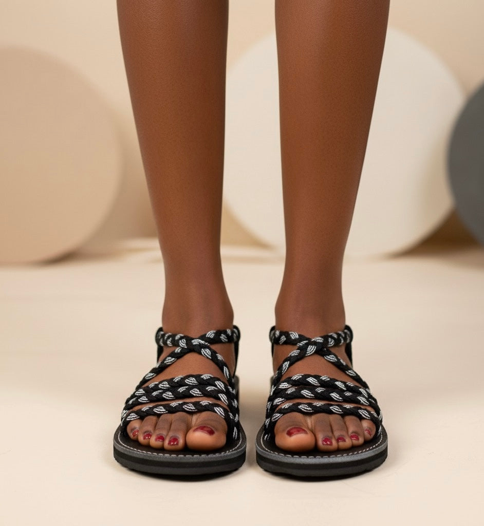 Shoes - Braided Sandal BLBRW