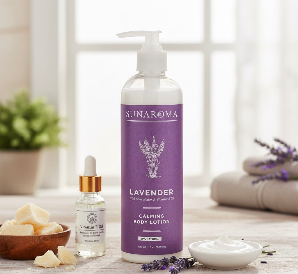 Sunaroma Lavender With Shea Butter & Vitamin E Oil