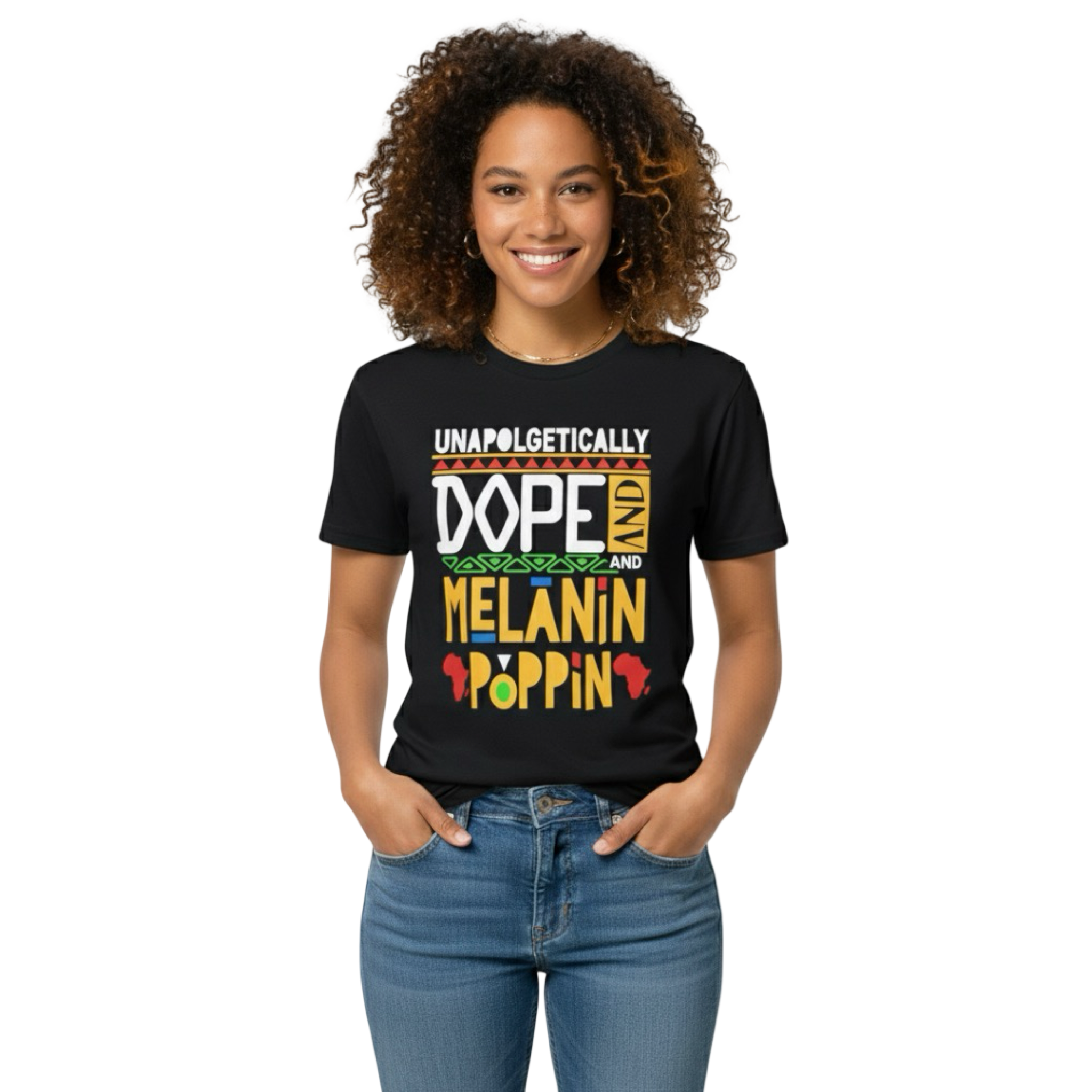 Tee-Shirt  - DOPE AND MELANIN POPPIN Women's T-Shirt