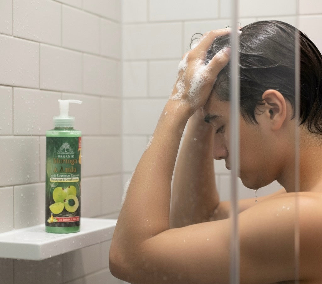 Moringa & Amla Shampoo and Conditioner.