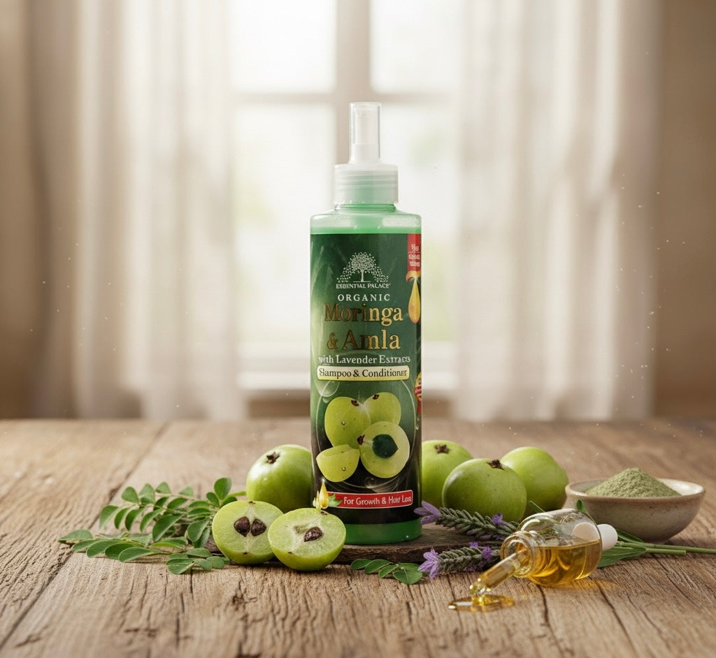 Moringa & Amla Shampoo and Conditioner.