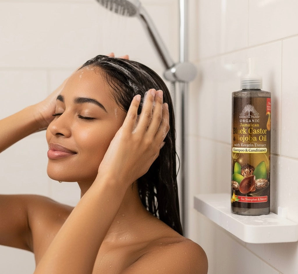Black Caster & Jojoba Oil Shampoo and Conditional