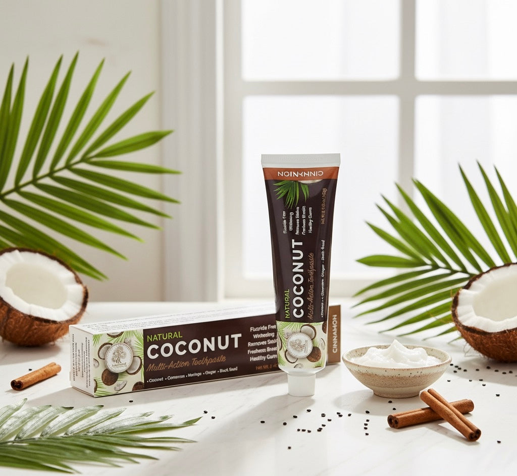 Toothpaste - Coconut Whitening (Cinnamon).