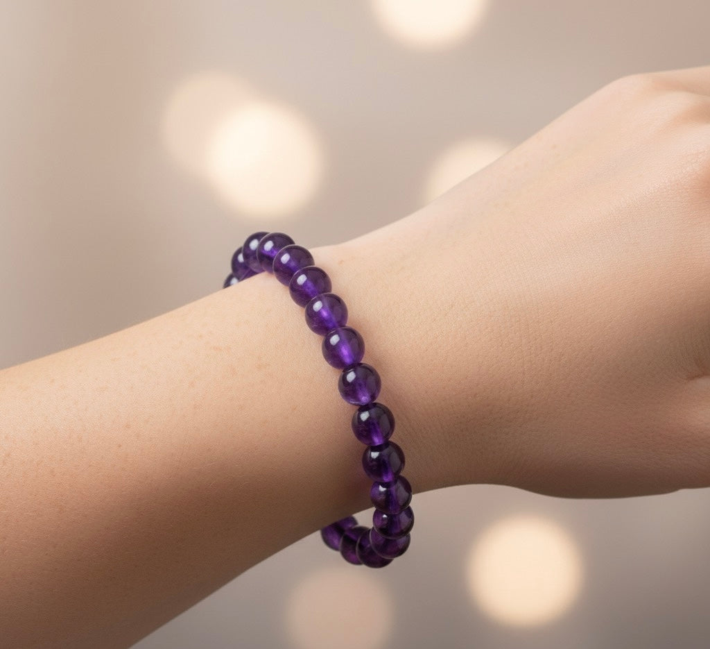 Amethyst Quartz Bracelet.