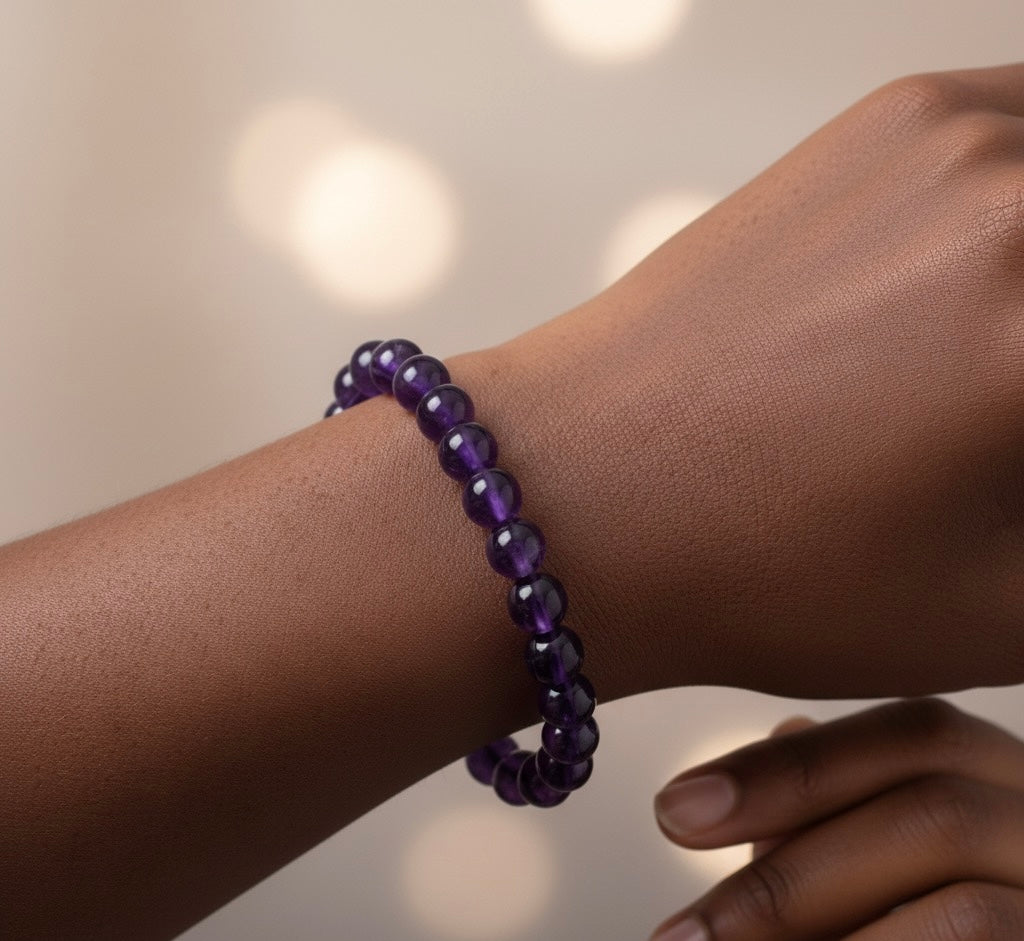 Amethyst Quartz Bracelet.