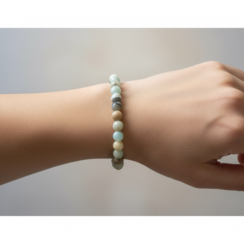 Amazonite Crystal Bracelet.