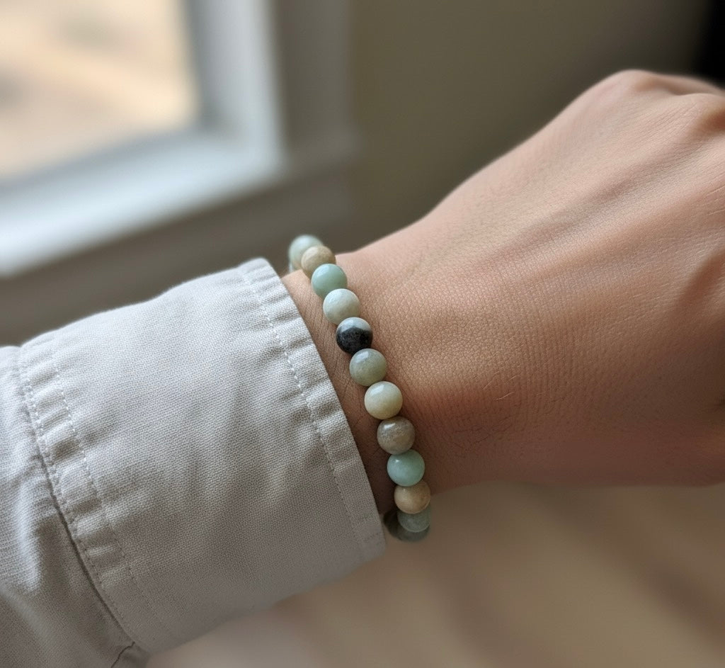 Amazonite Crystal Bracelet.