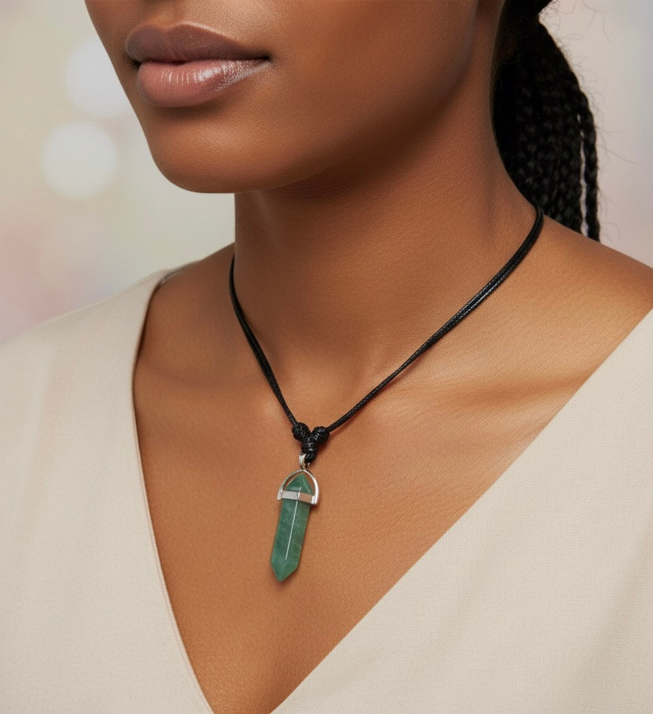 Green Aventurine Necklaces.