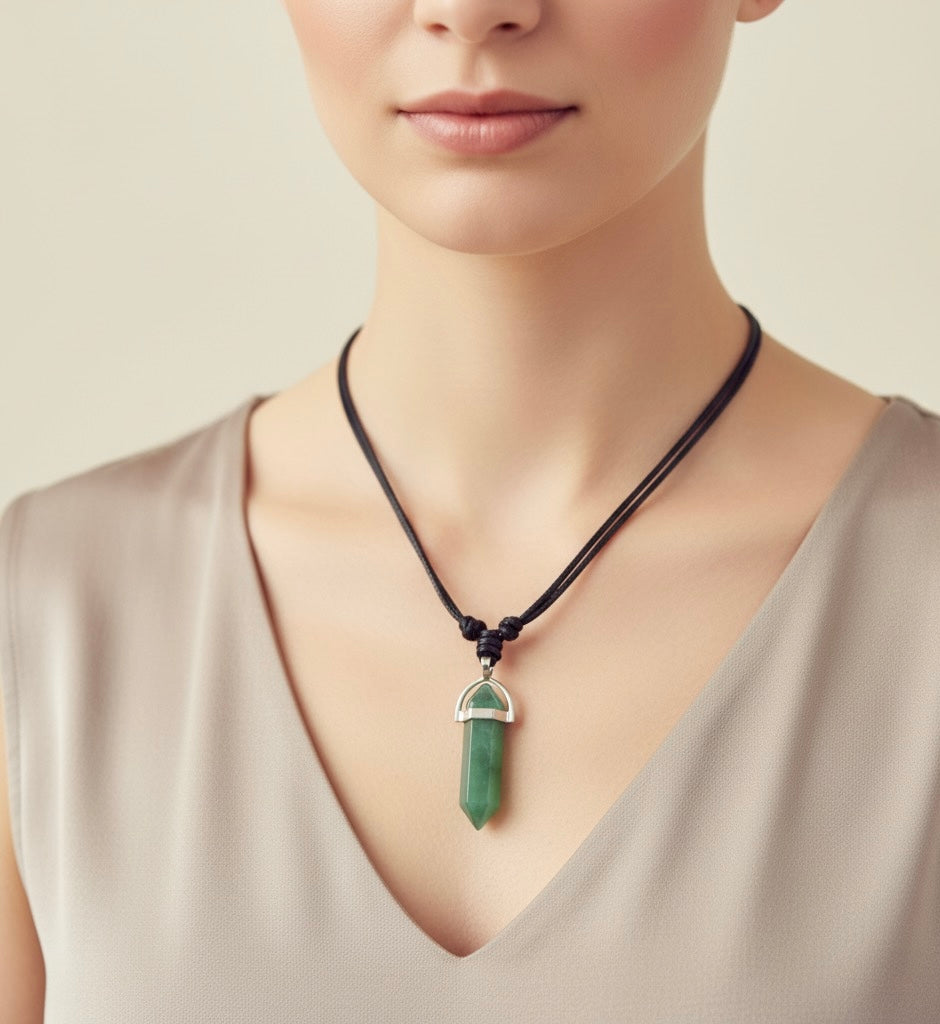 Green Aventurine Necklaces.