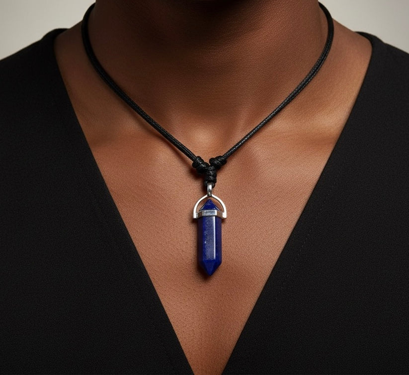 Lapis Lazuli Quartz Necklaces.