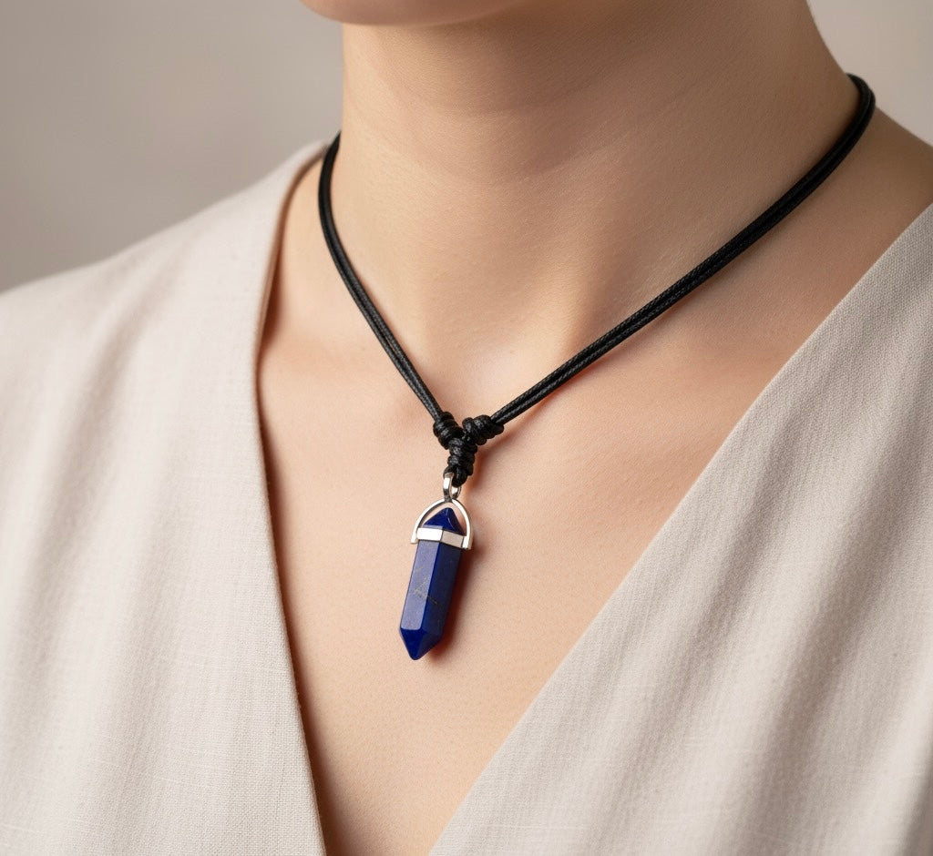 Lapis Lazuli Quartz Necklaces.