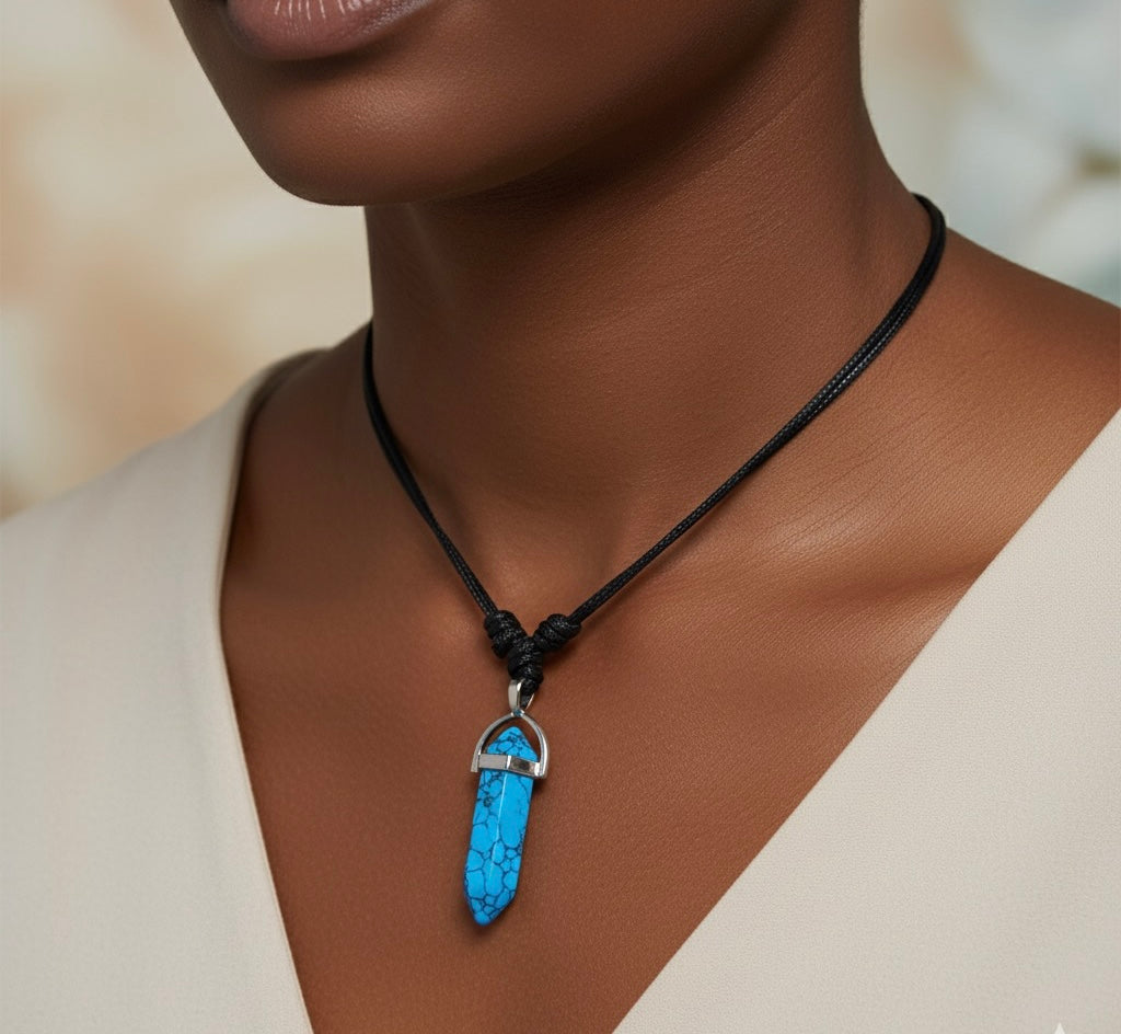 Turquoise Quartz Necklaces.
