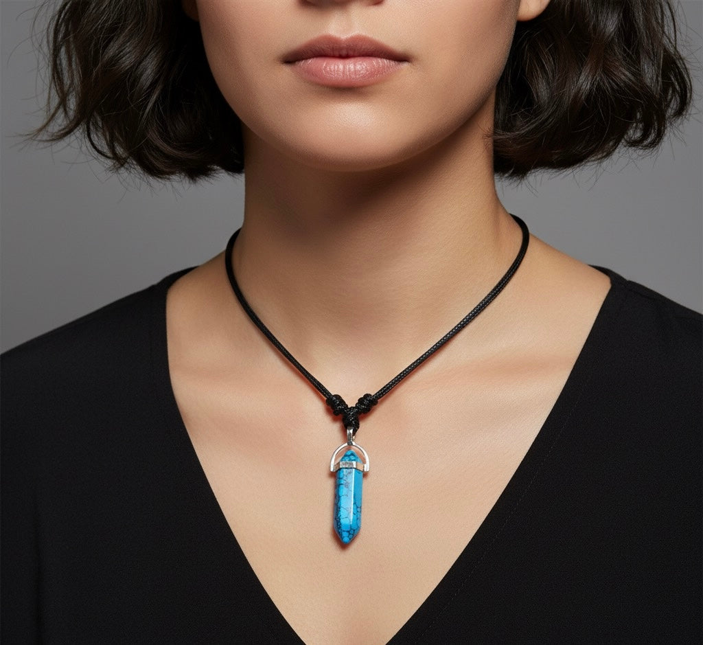 Turquoise Quartz Necklaces.